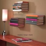Invisible Floating Bookshelf with Metal Powder Coating